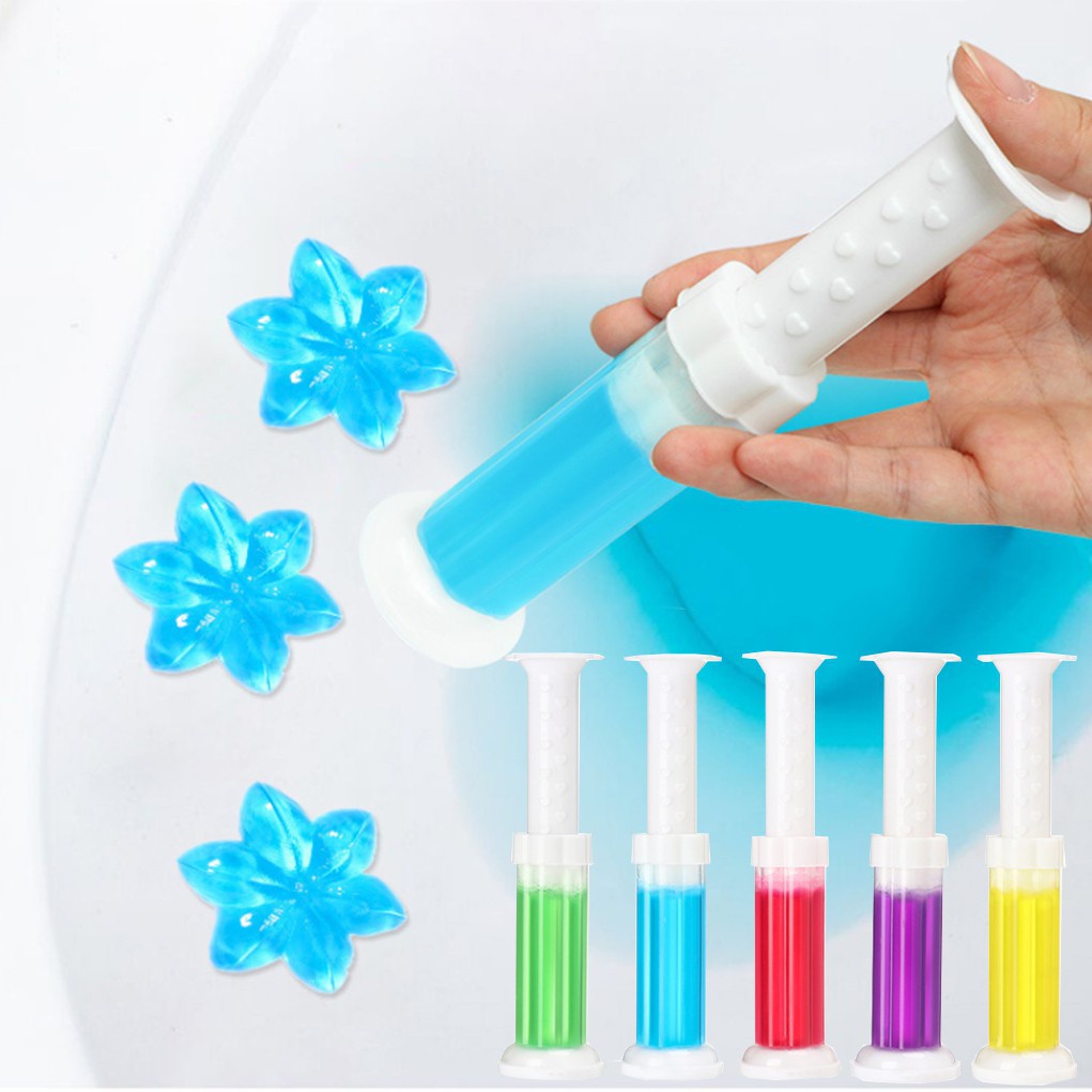 Gel Thơm Khử Mùi Khử Trùng Tolet Nhà Vệ Sinh Bồn Cầu Sáp Thơm Dạng Thạch Hoa 6 Mùi Hương