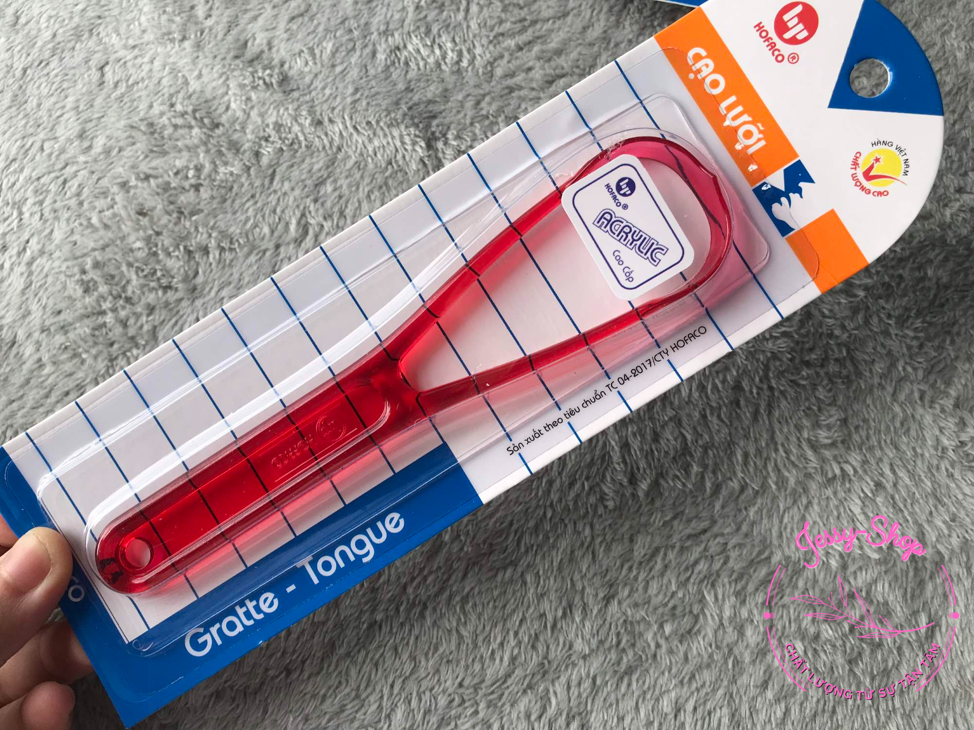 Que cạo lưỡi dụng cụ cao lưỡi cao cấp hofaco