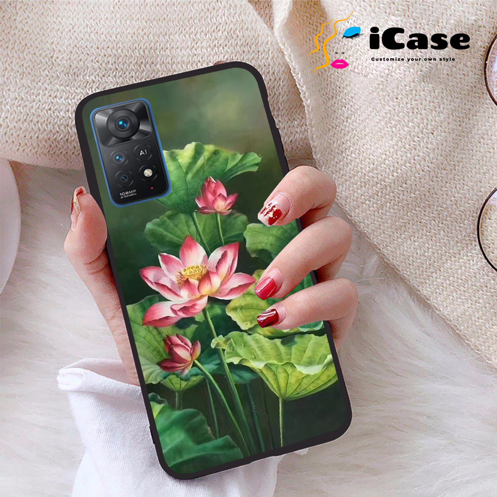 Ốp lưng xiaomi redmi note 11 pro 5g viền dẻo tpu bst sen