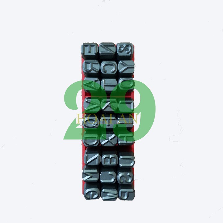 Bộ đóng chữ đục chữ 10mm - xuôi tặng găng tay bảo hộ