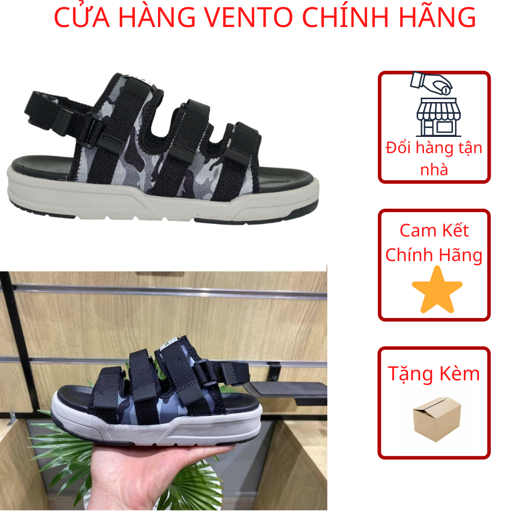 [HCM]Dép sandal nam cao cấp xuất khẩu thời trang thương hiệu Vento NV1001 Giày Xăng Đan Nam Thể Thao