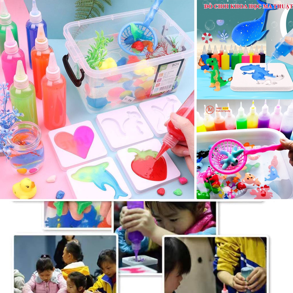 Bộ Đồ Chơi Nước Tạo Hình 3d Cho Bé, Bộ Kit Đồ Chơi Khoa Học Thí Nghiệm Cho Trẻ Em
