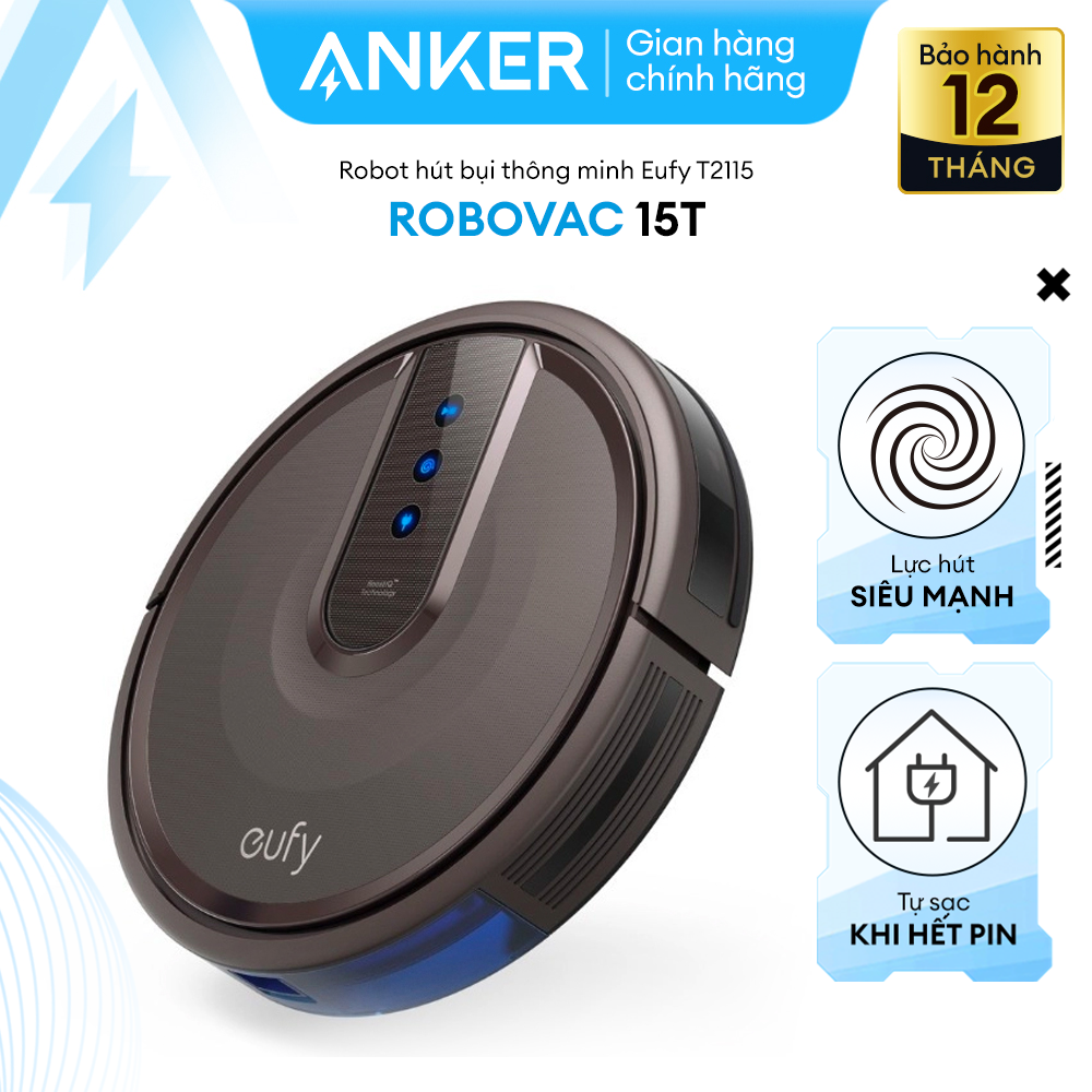 [Trả góp 0%]Máy Hút Bụi Eufy RoboVac 15T (by Anker) - T2115