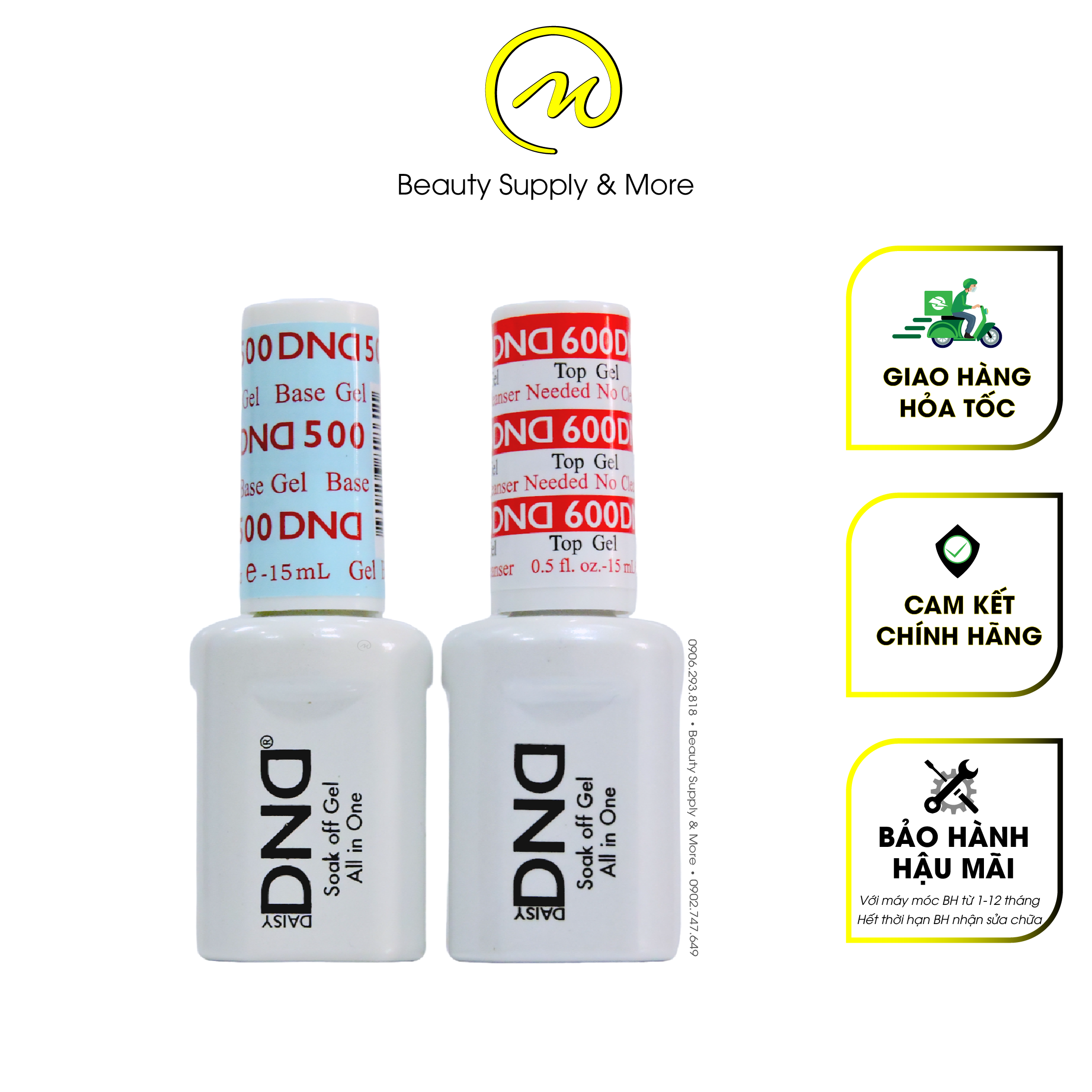 Sơn gel base top dnd/top/base của mỹ