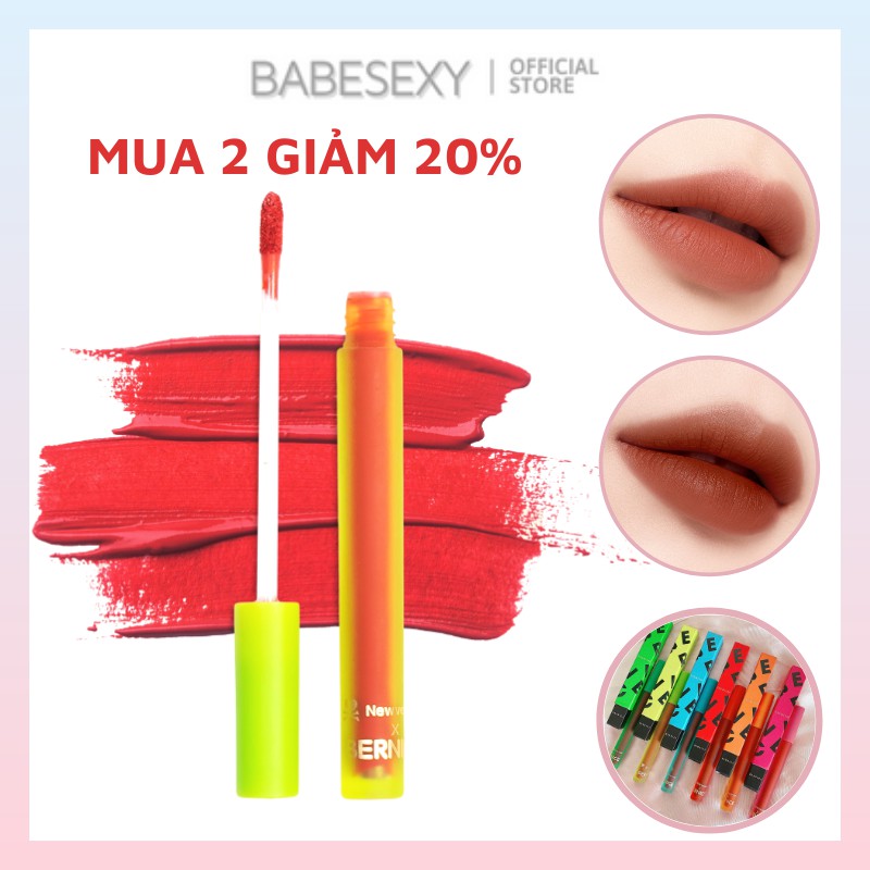 Son kem lì mịn môi bernice mẫu mới - son kem bernice chính hãng 100%
