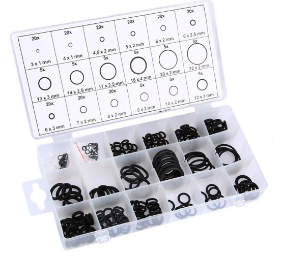 Hộp gioăng sim với 15 đến 18 kích thước từ 3mm đến 30mm chống dầu chịu nhiệt chất liệu tổng hợp