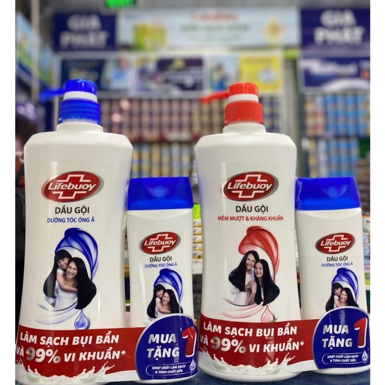 Dầu gội Lifebuoy 640g Tóc mềm mượt-kháng khuẩn