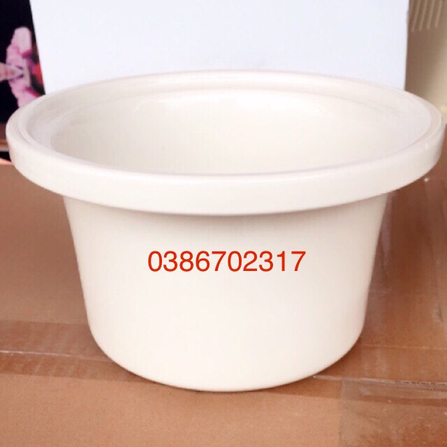 Lõi Sứ Trắng (Ruột Nồi Thay Thế) Kho Cá Nấu Cháo Chậm 1,5L-2,5L Đạt Tường