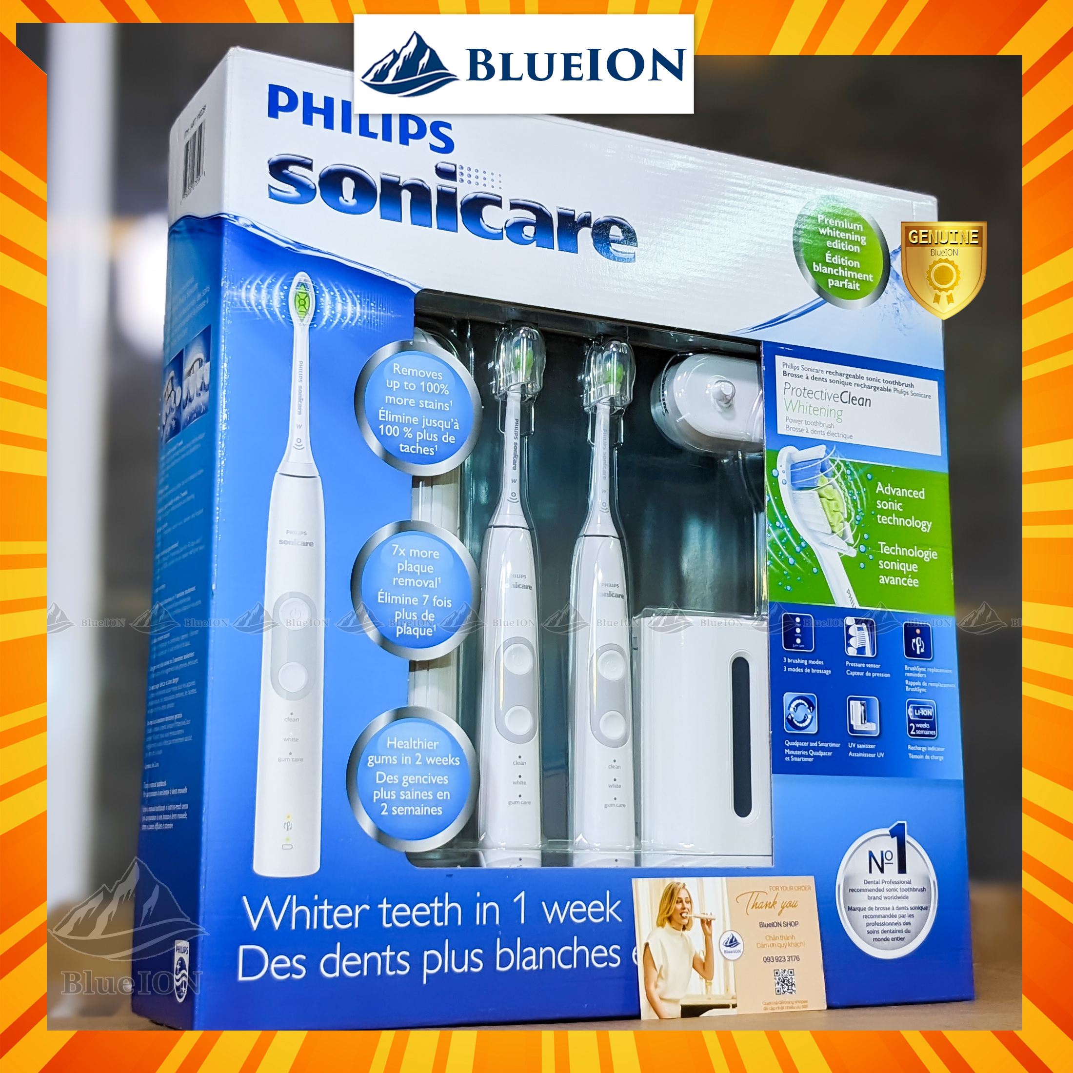Bộ đôi Bàn chải điện Philips Sonicare ProtectiveClean 5100