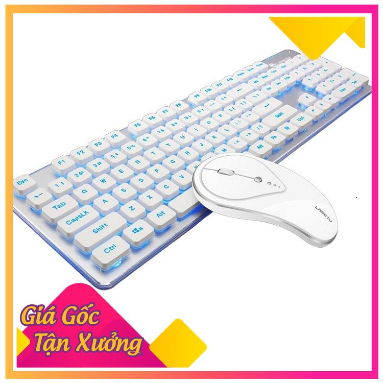 Bàn phím chuột không dây ️FREESHIP️ Bàn phím chuột bluetooth cao cấp - Bộ bàn phím chuột phiên bản sạc LT600