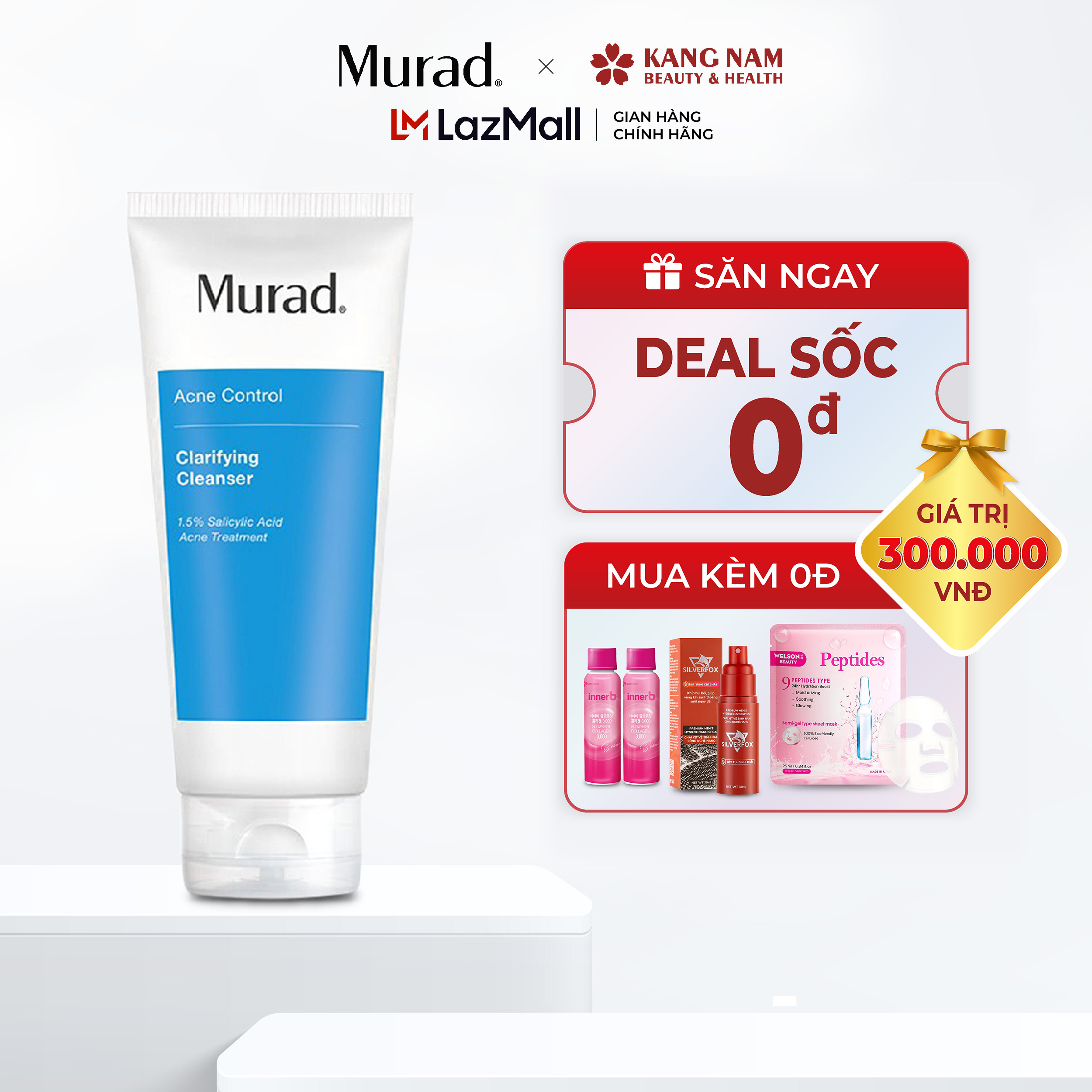 Gel Rửa Mặt Cho Da Mụn Clarifying Cleanser Murad 200ml