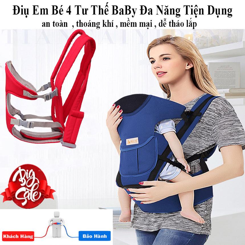 Ao Diu Em Be , Địu Em Bé Đa Năng 4 Tư Thế D6 , Đa Năng , Tiện Lợi , Nhỏ Gọn , An Toàn , Ưu Đãi  7 Ngày Đổi Trả  , Mã 372
