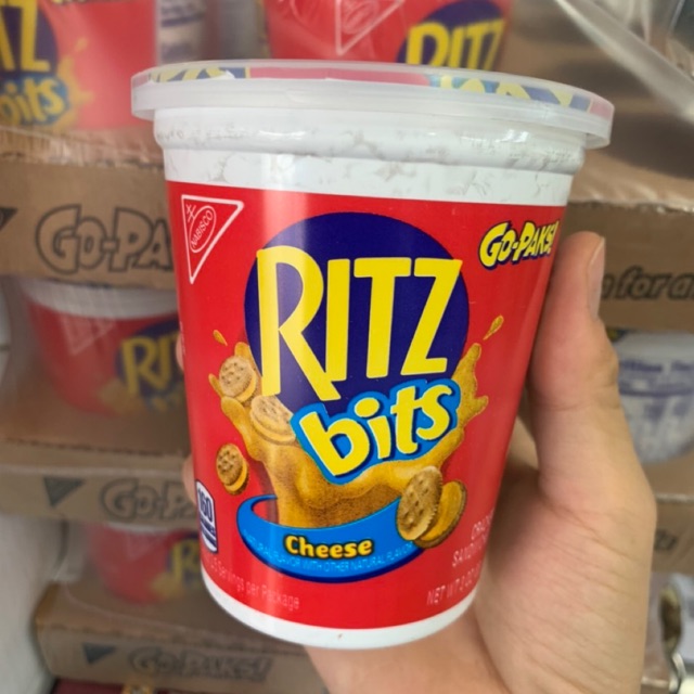 Bánh quy ritz bits phô mai ly 85g mỹ - date t4/2022