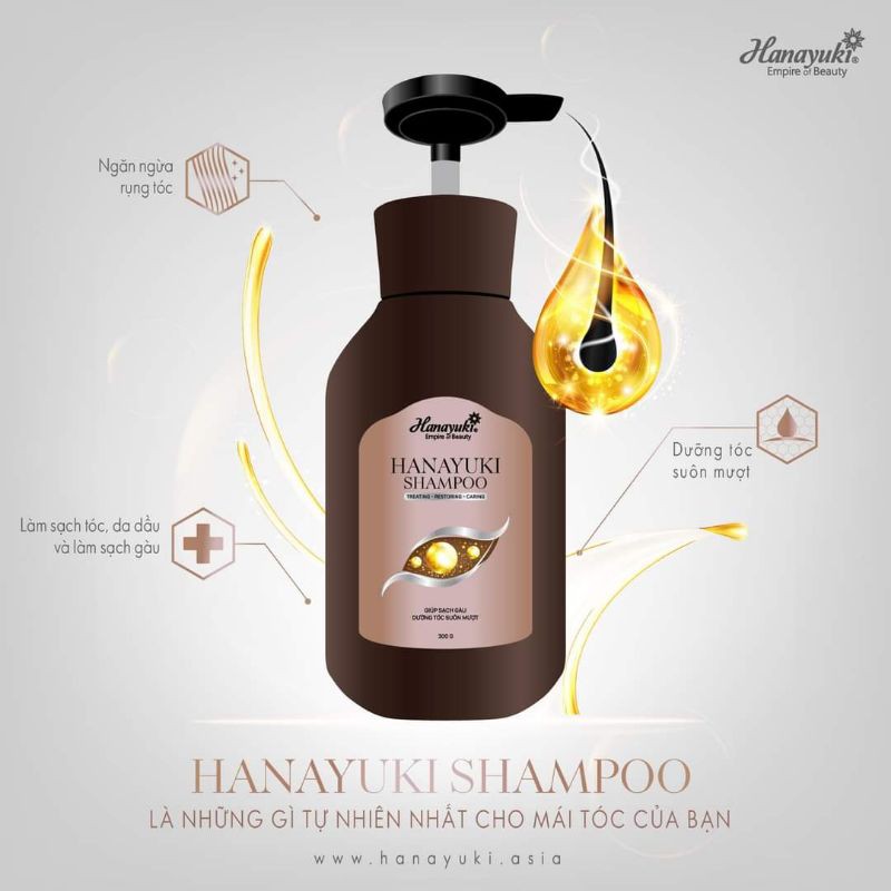 [HCM]Dầu Gội Tri Gàu Làm Sạch Da Đầu HanaYuki