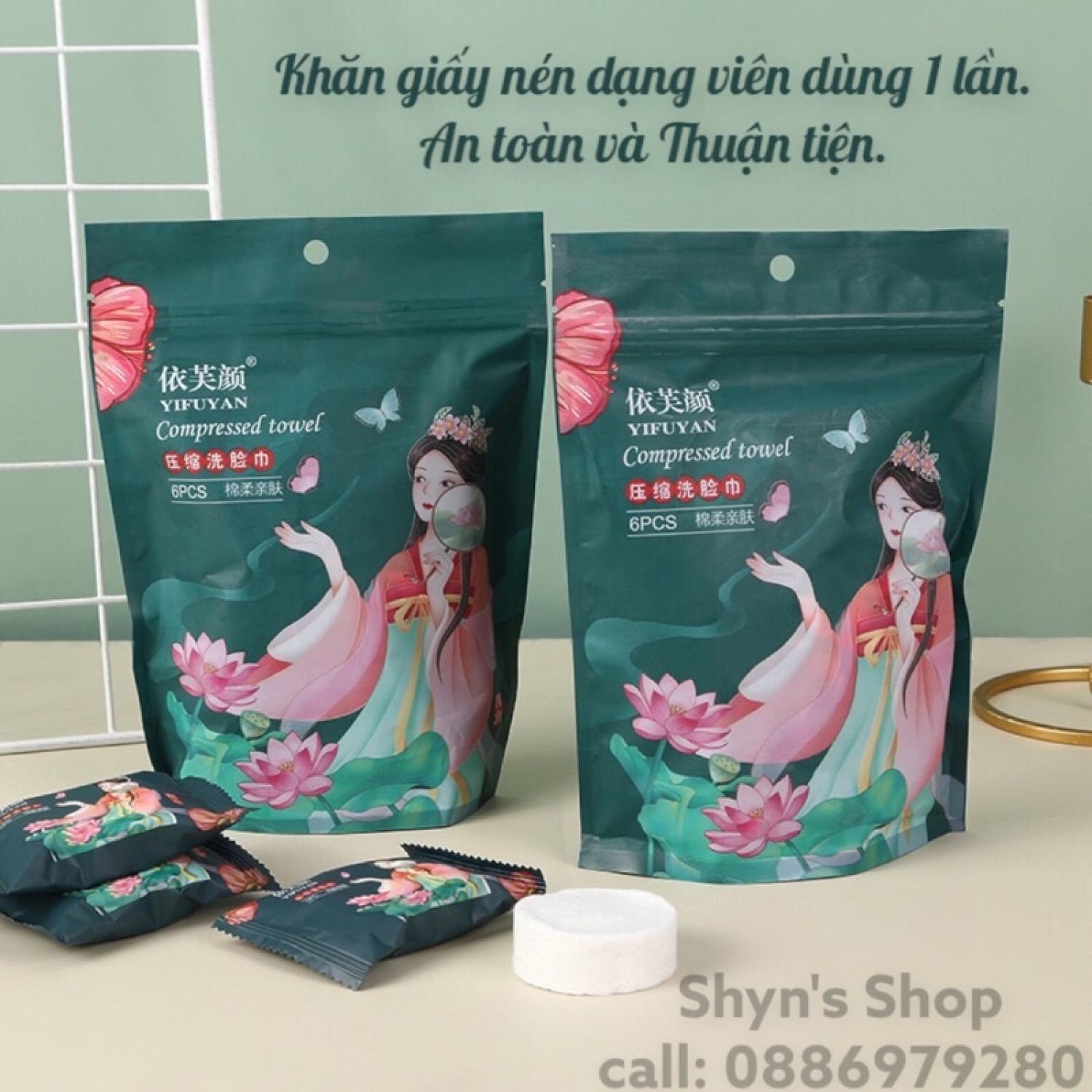 Khăn lau mặt nén cotton 30*60 sử dụng 1 lần siêu tiện lợi