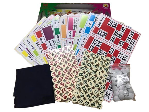 Cờ Lô Tô Cao Cấp 2 Mặt Số - Quân Cờ bằng nhựa Melamine cao cấp