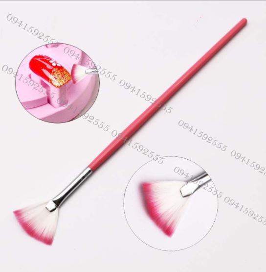 Cọ xòe, cọ tán nhũ tạo nhũ ombre trang trí móng