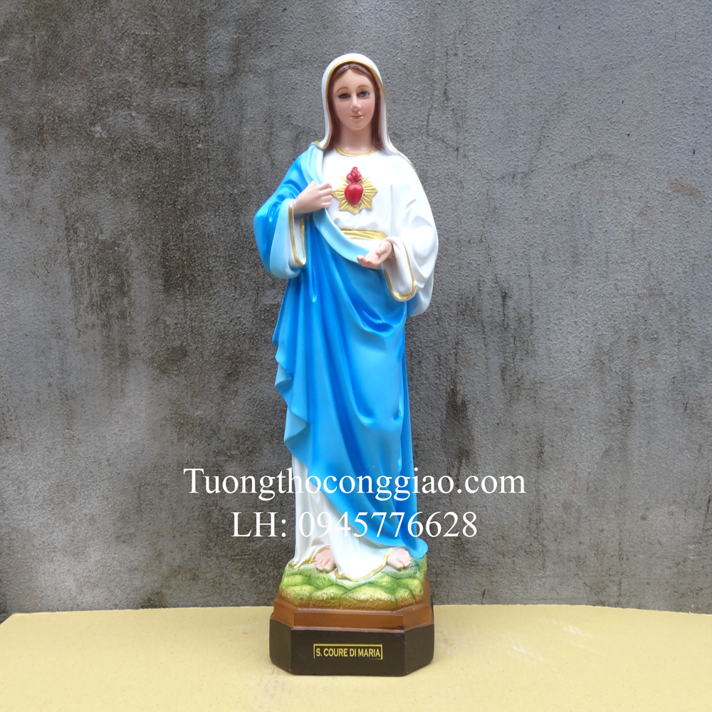 Tượng Đức Mẹ Trái Tim (Mẹ Trái Tim) 50cm
