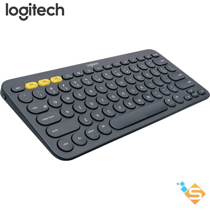 Bàn phím Bluetooth Logitech K380 Multi-Device - Kết nối Bluetooth cùng lúc 3 thiết bị, Pin sử dụng tới 2 năm,  tương thích Laptop, Windows, Mac, Chrome OS, Android, iPad OS, Apple TV - Bảo Hành Chính Hãng