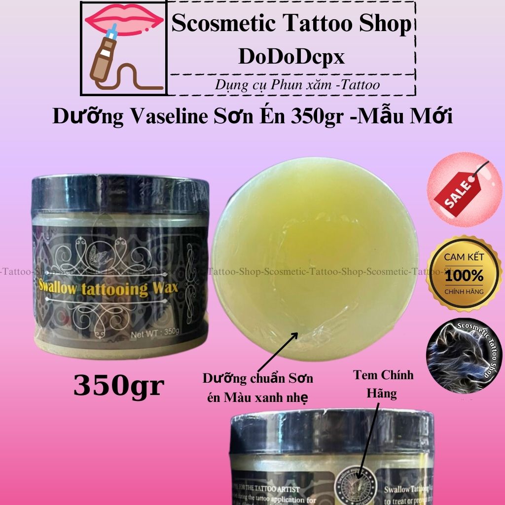 Kem dưỡng Vaseline Swallow Sơn Én sau xăm hình 350g