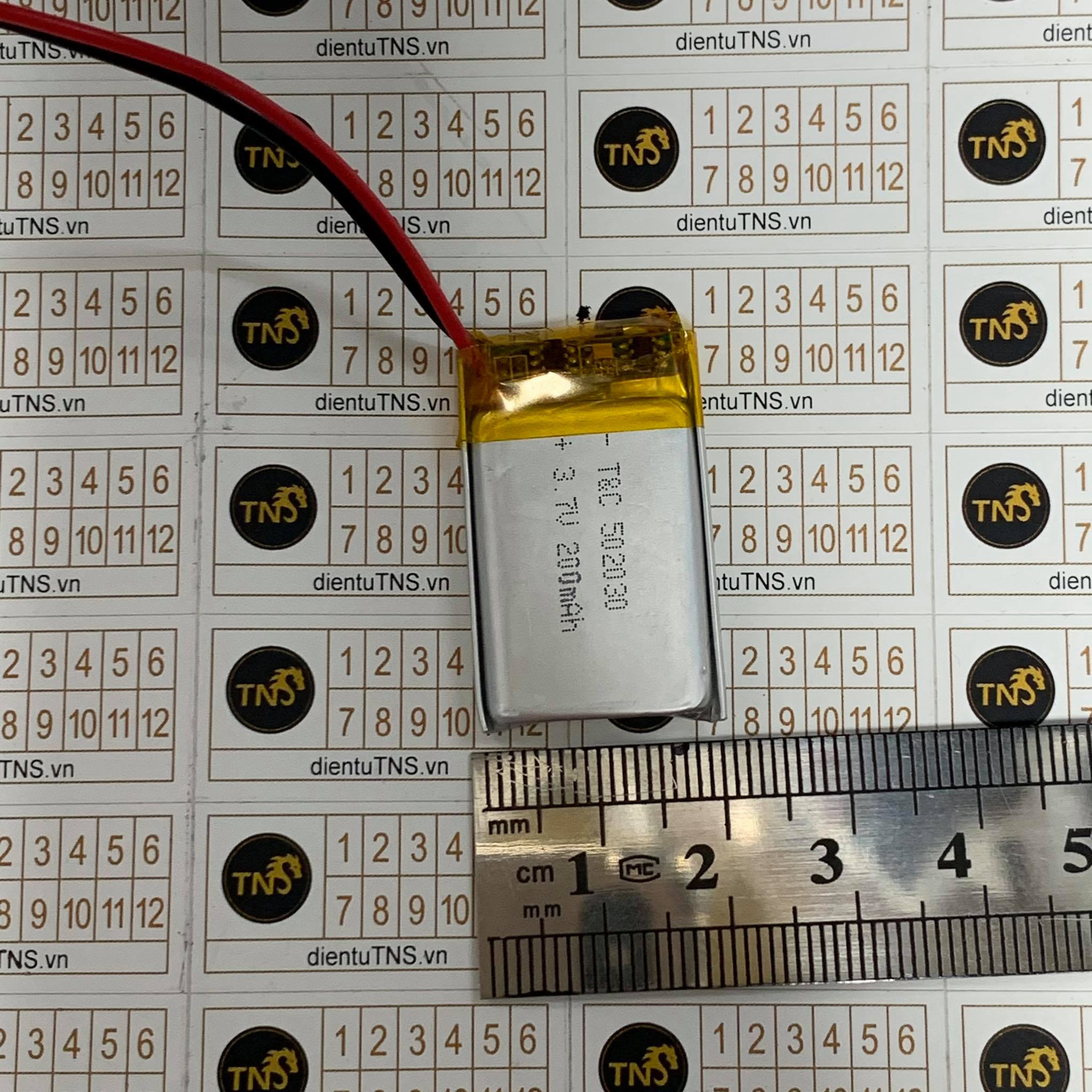 Tns pin lipo pin sạc lithium polymer 502030 200mah 3.7v