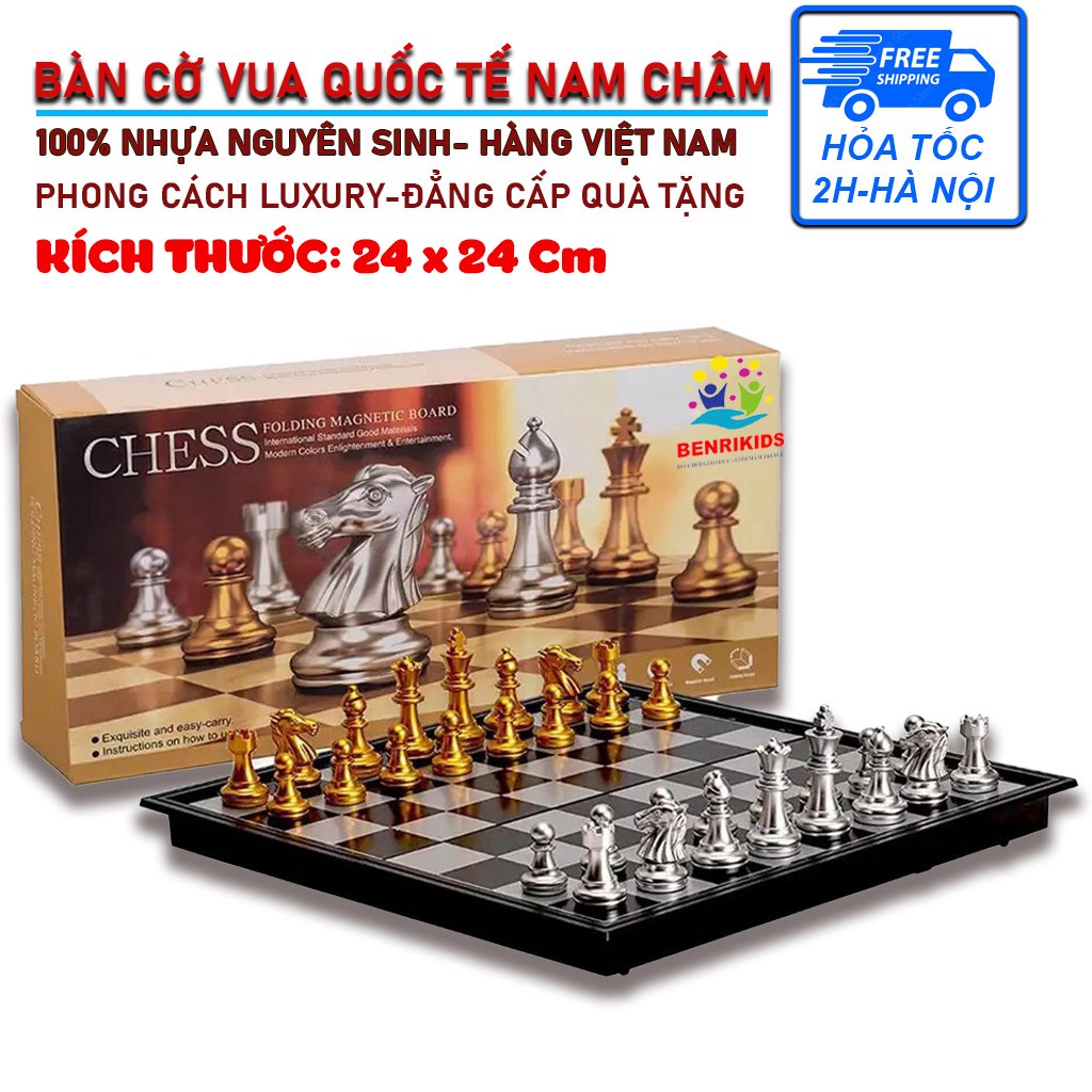 24x24cm table-based premium gold sliver gold plated magnetic chess board