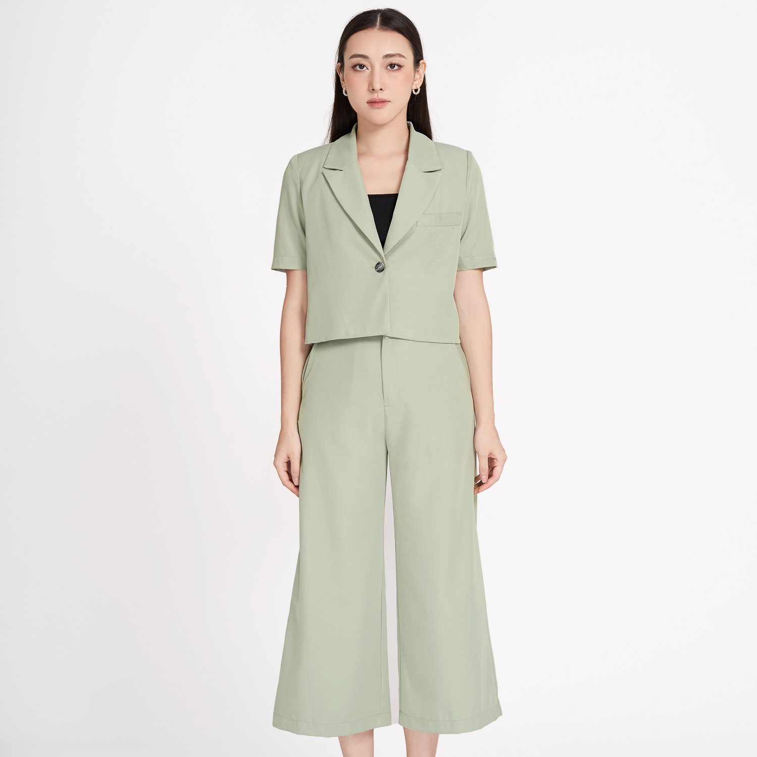 Quần cullote cotton lạnh Maybi