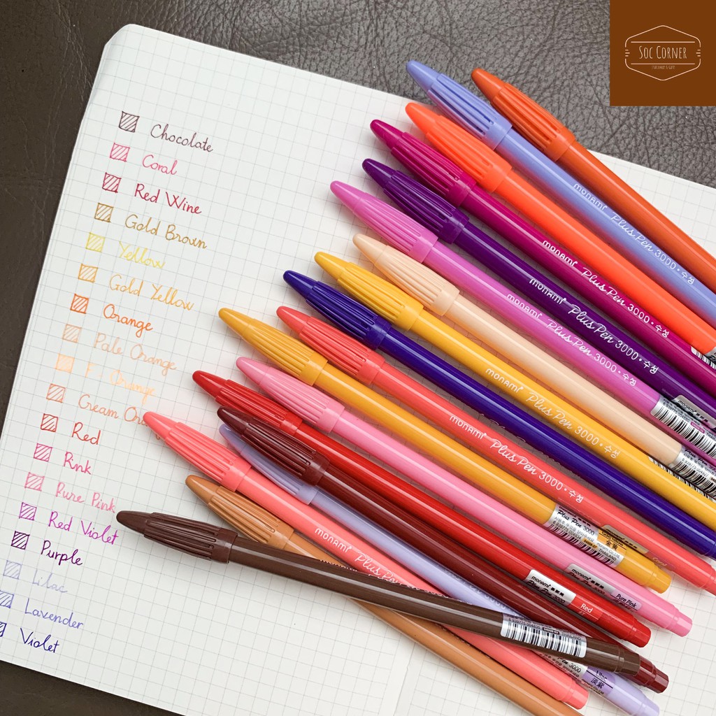 1 cây bút monami plus pen 3000 0.3mm