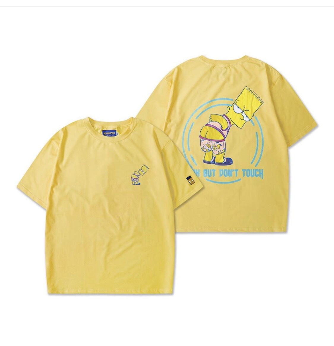 Tee Simpsons Look But Dont Touch - Áo thun nam Simpson Unisex full tag