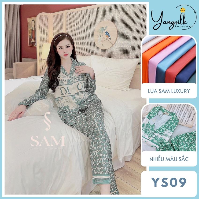 LR04 Bộ Ngủ Mặc Nhà Pijama Lụa Cộc Tay Họa Tiết Dior Nữ Tính Phong Cách  Hàn Quốc HÀNG QUẢNG CHÂU 2023  Lazadavn