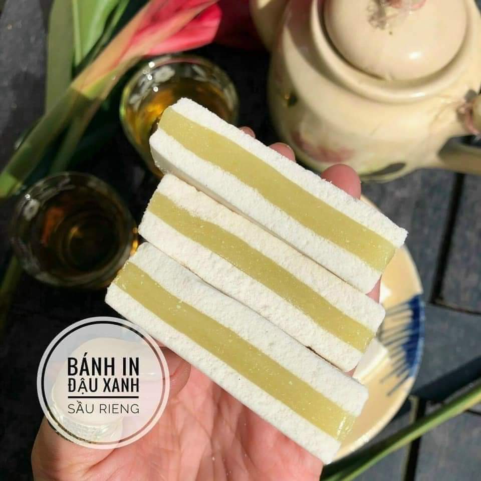 [Tết 2022]Bánh in đậu xanh sầu riêng thơm ngon hộp 15 cái- bánh handmade - bánh kẹo tết - mứt tết
