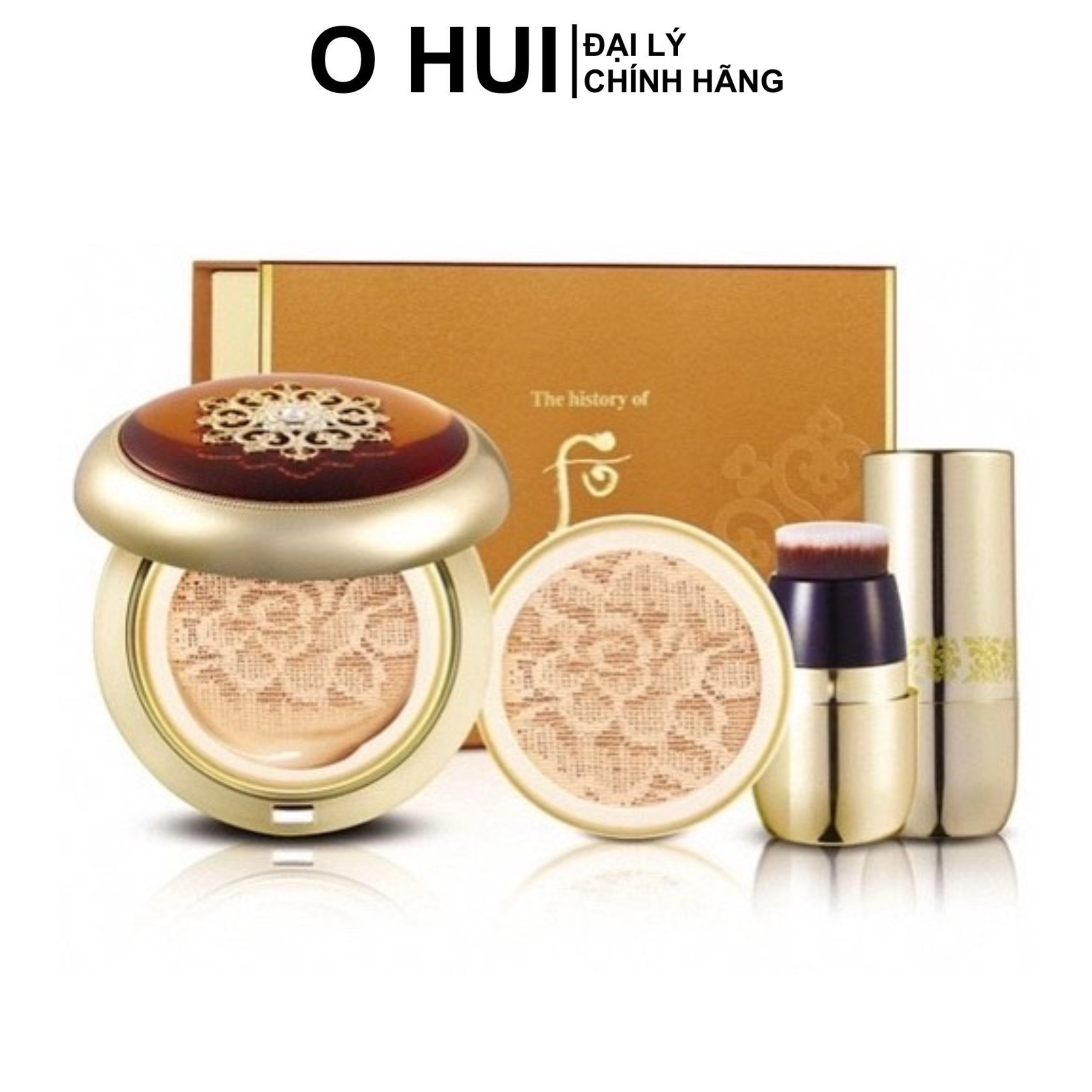 [HCM]Set phấn nước tái sinh da Whoo Radiant Essence Cushion 2 sản phẩm SPF50+/PA+++ dưỡng trắng và chống nhăn cao cấp