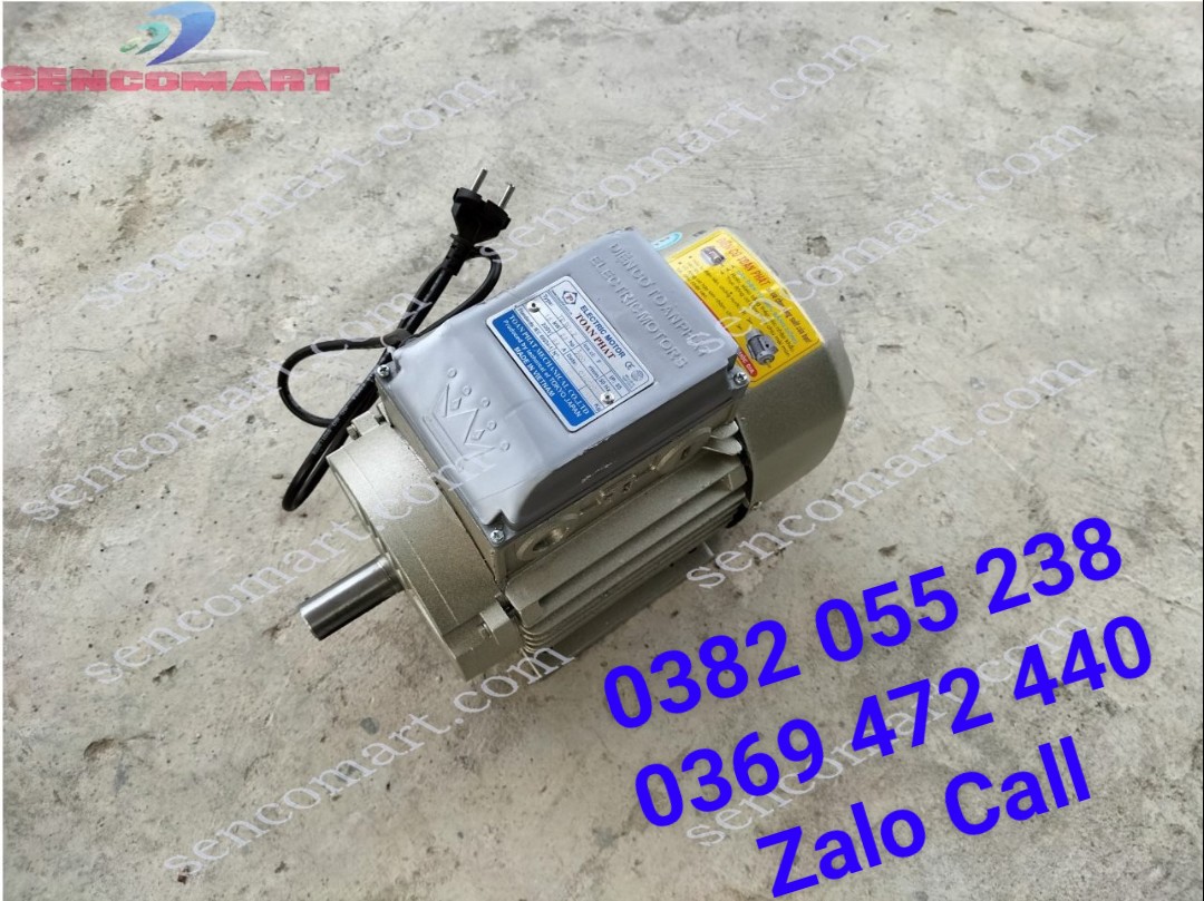 Motor điện 220v 1,5kw(2hp) vòng tua 2900v/p, dây đồng Hàn Quốc 100%