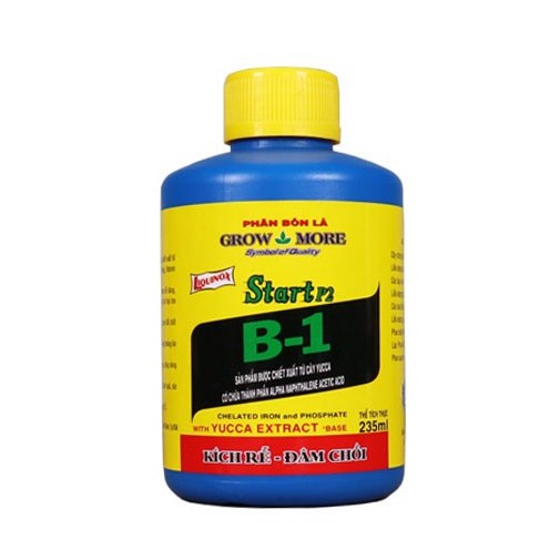 Phân bón lá vitamin B1 Grow more dùng cho hoa lan