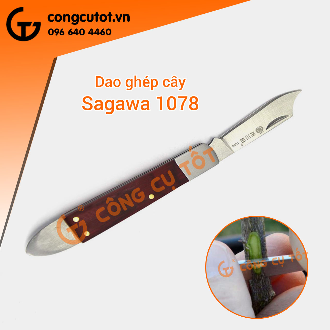 Dao ghép cành cây chuyên dụng Sagawa 1078