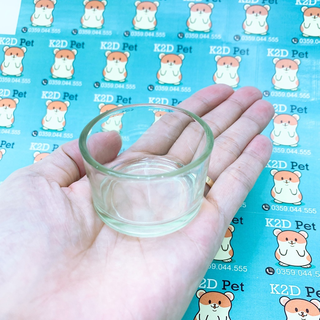Bát ăn thủy tinh cho hamster