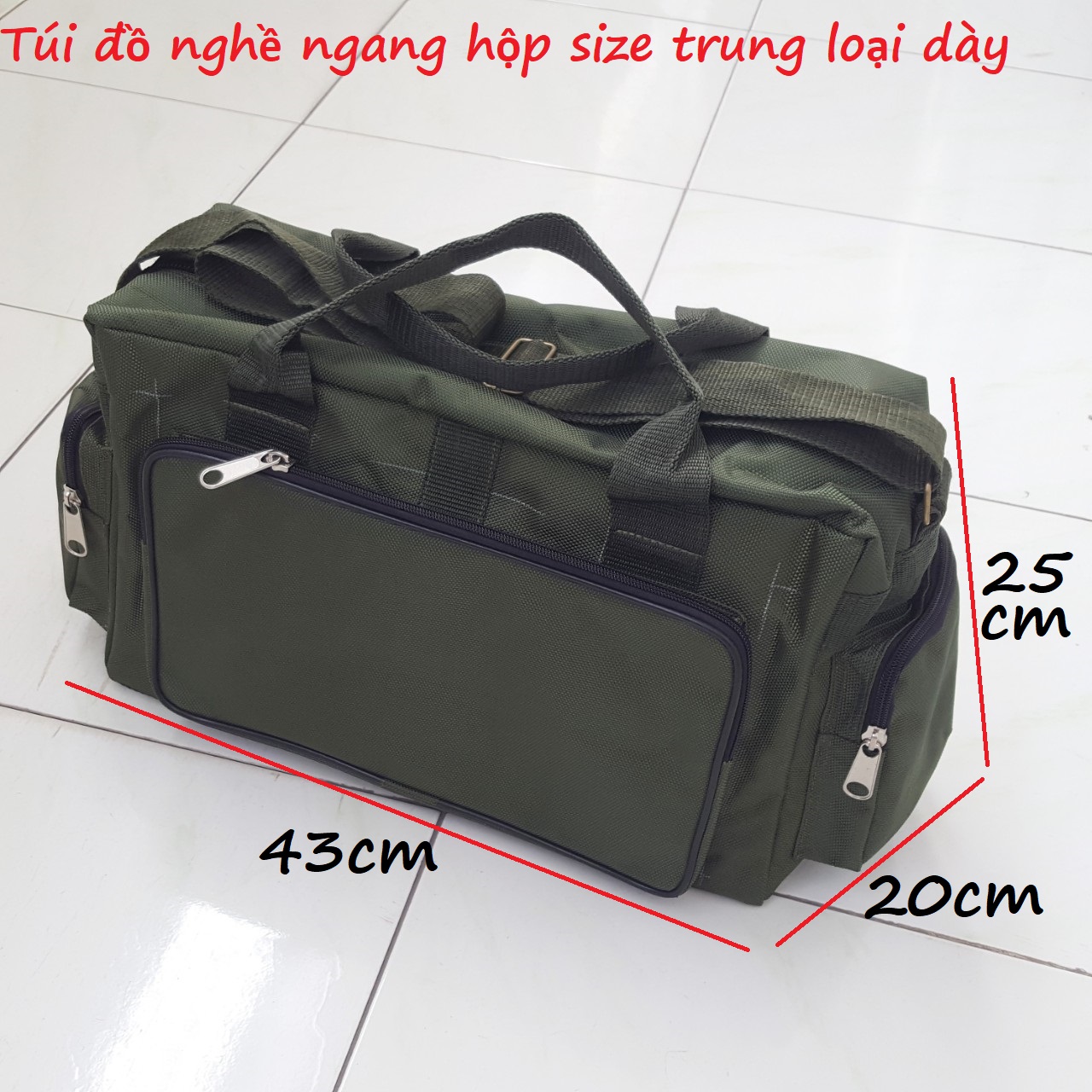 Túi đồ nghề ngang hộp loại tốt hàng công ty siêu bền