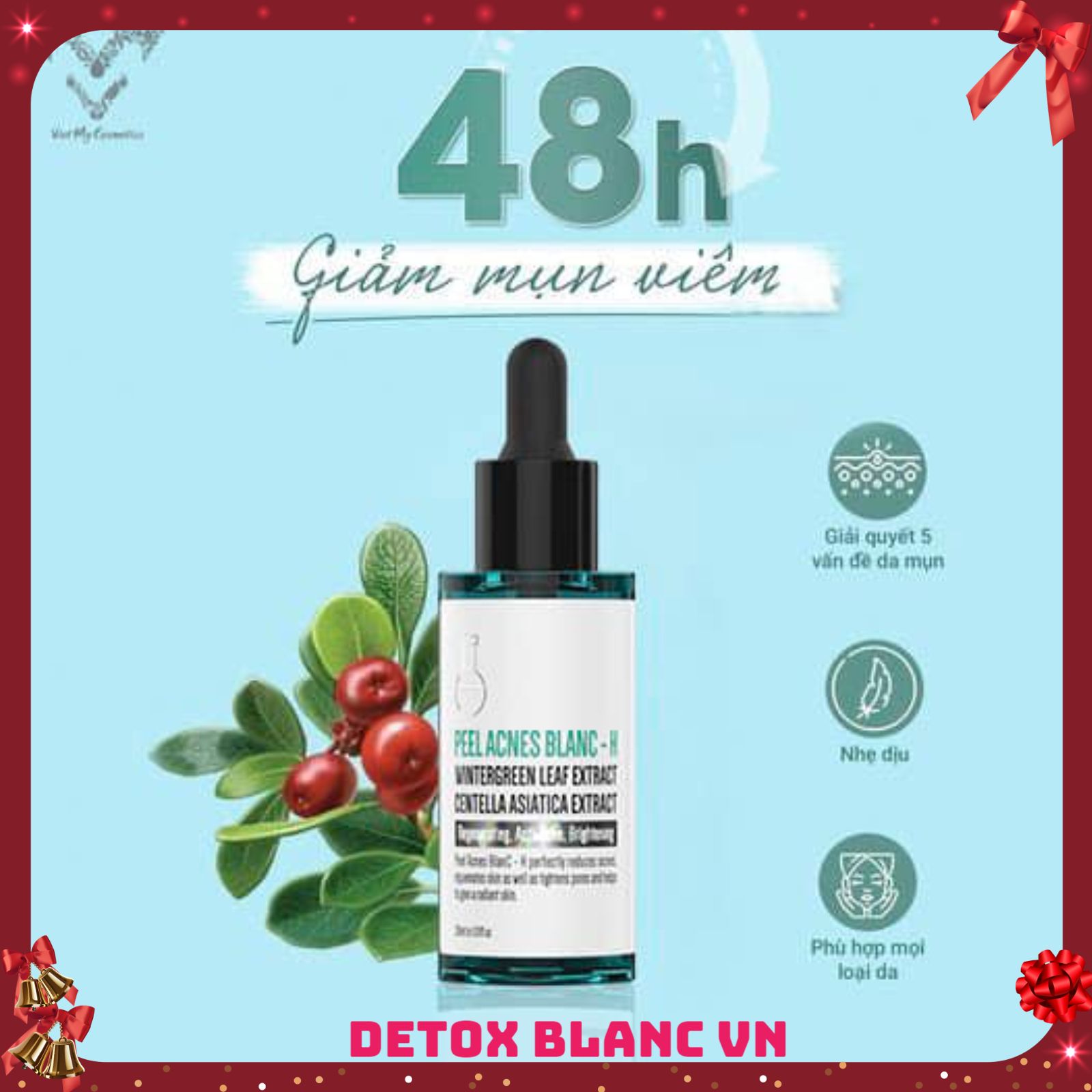 Serum loại bỏ mụn detox blanc (pell acnes blanc detox blanc-H loại bỏ mụn tận gốc mụn)