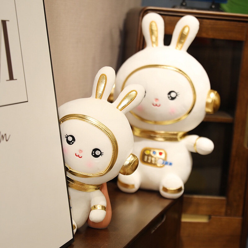 Gấu bông nhỏ thỏ phi hành gia, gấu bông mini 25cm, thú nhồi bông thỏ phi phi hành gia