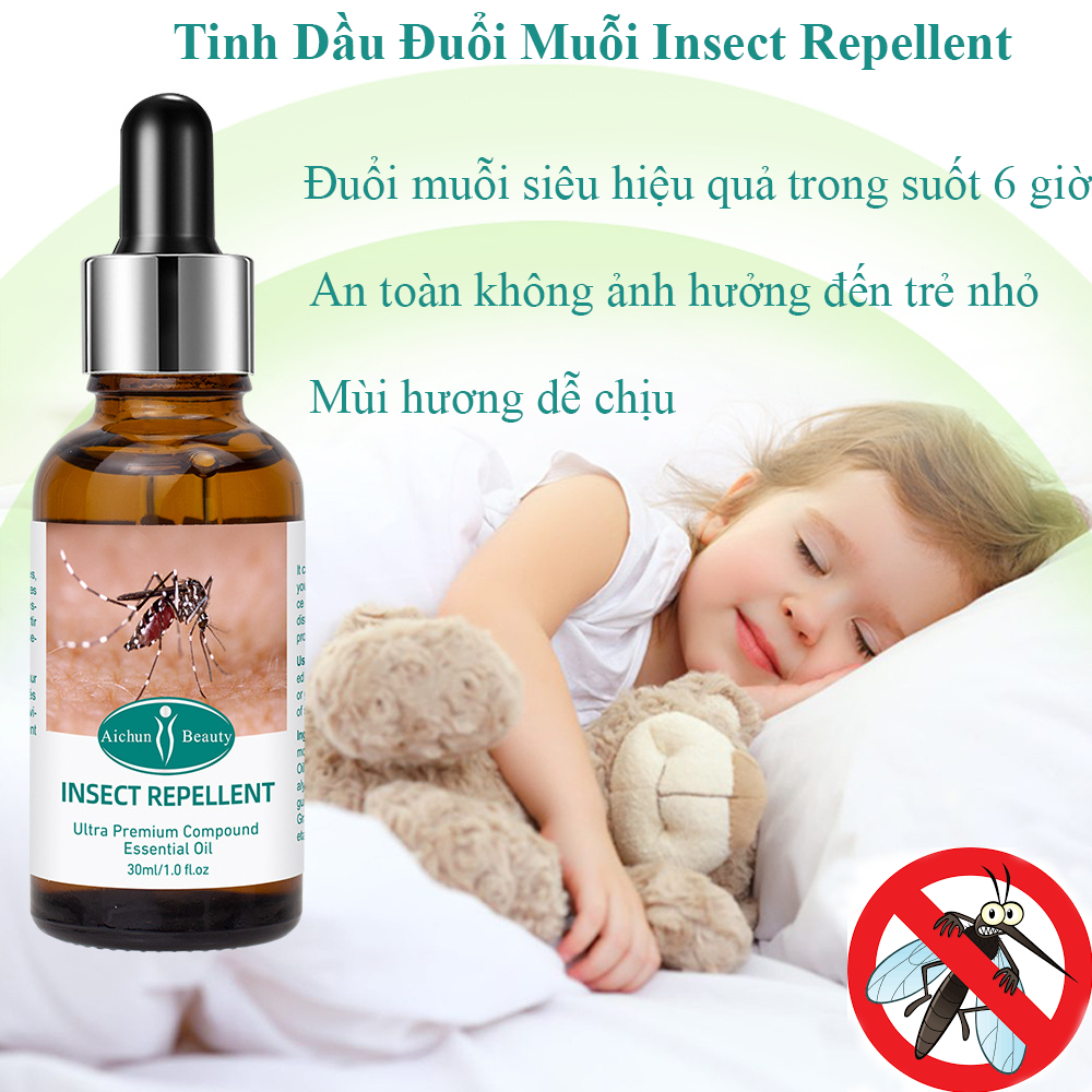 [Hiệu Quả Duy Trì Trong 6H] Tinh Dầu Đuổi Muỗi Insect Repellent, Đánh Bay Muỗi Không Ảnh Hưởng Đến Trẻ Nhỏ, Mùi Hương Dễ Chịu Cho Em Bé