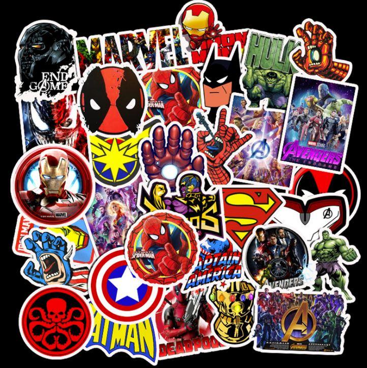[HCM]Sticker AVENGERS nhựa PVC không thấm nước dán nón bảo hiểm laptop điện thoại Vali xe  Cực COOL #3