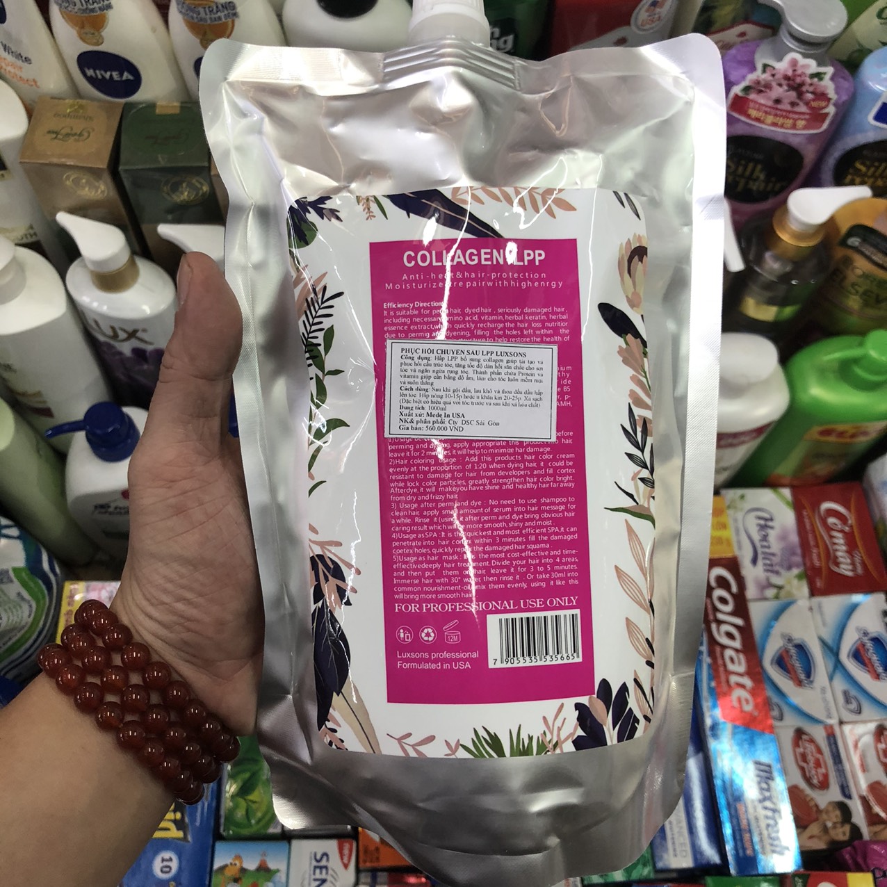 Kem ủ phục hồi tóc chuyên sâu lpp luxson usa 1000ml