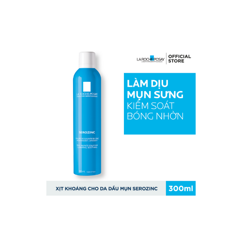 Xịt khoáng giúp làm sạch & làm dịu da la roche posay serozinc 300ml