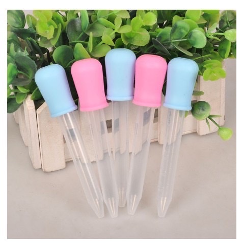 Ống bón sữa đầu bóp silicon mềm cho bé loại 5ml