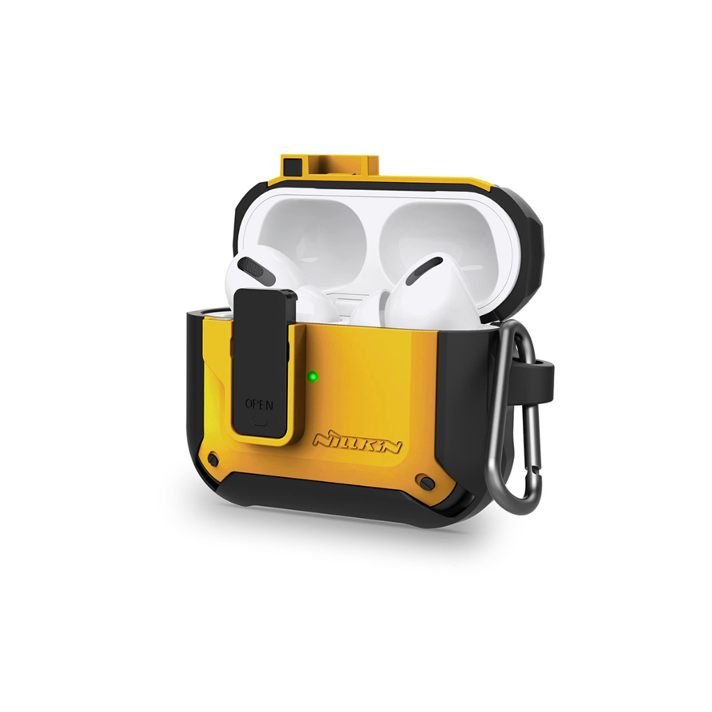 Case Airpod 3 Nillkin Bounce  khung viền TPU dẻo chống sốc có móc khoá