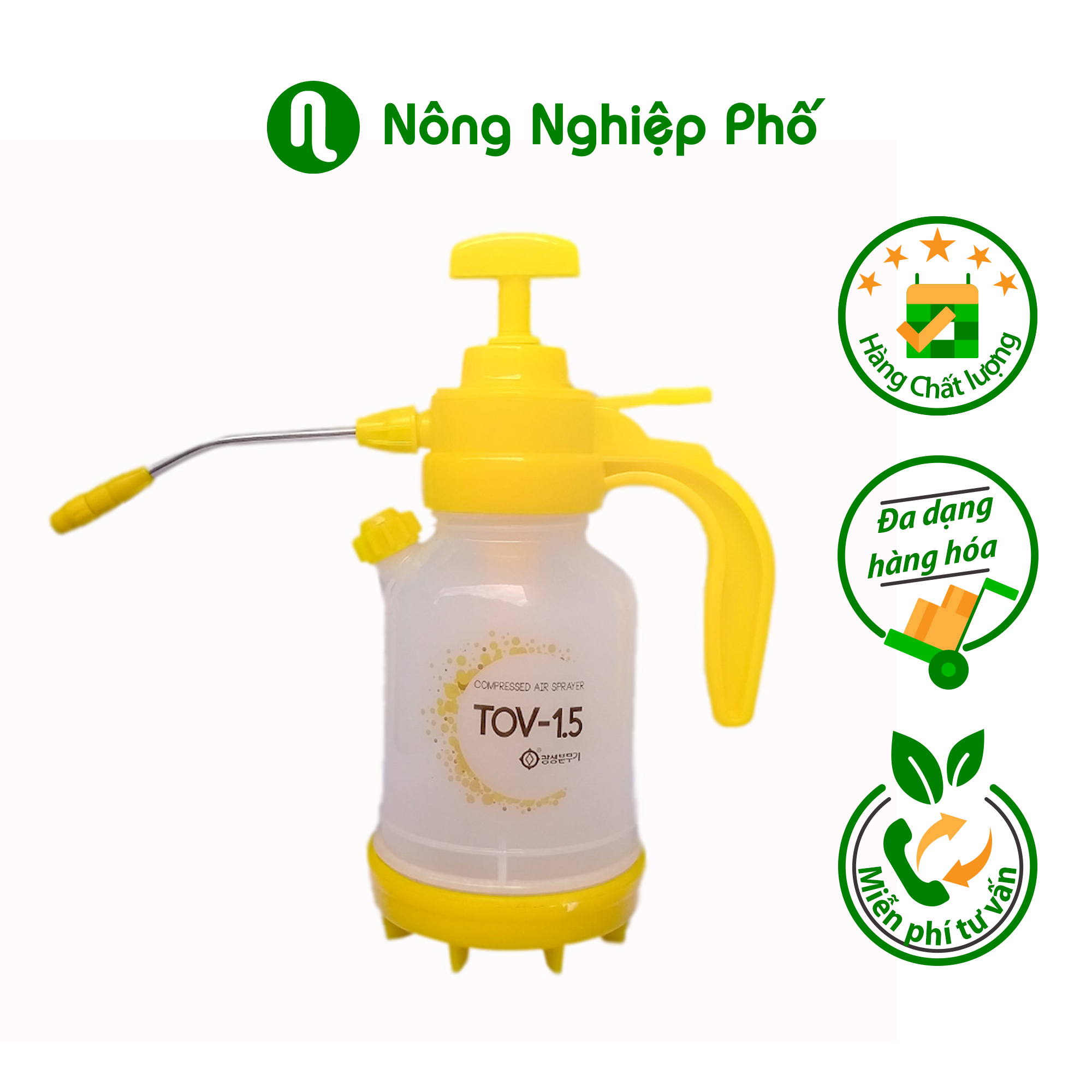 Bình 1.5 lít, bình xịt, bình phun hàn quốc - bình 1.5 lít - chất lượng bền, kiểu dáng đẹp - nông nghiệp phố