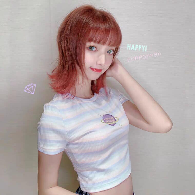 Áo croptop nữ sọc màu cực hot