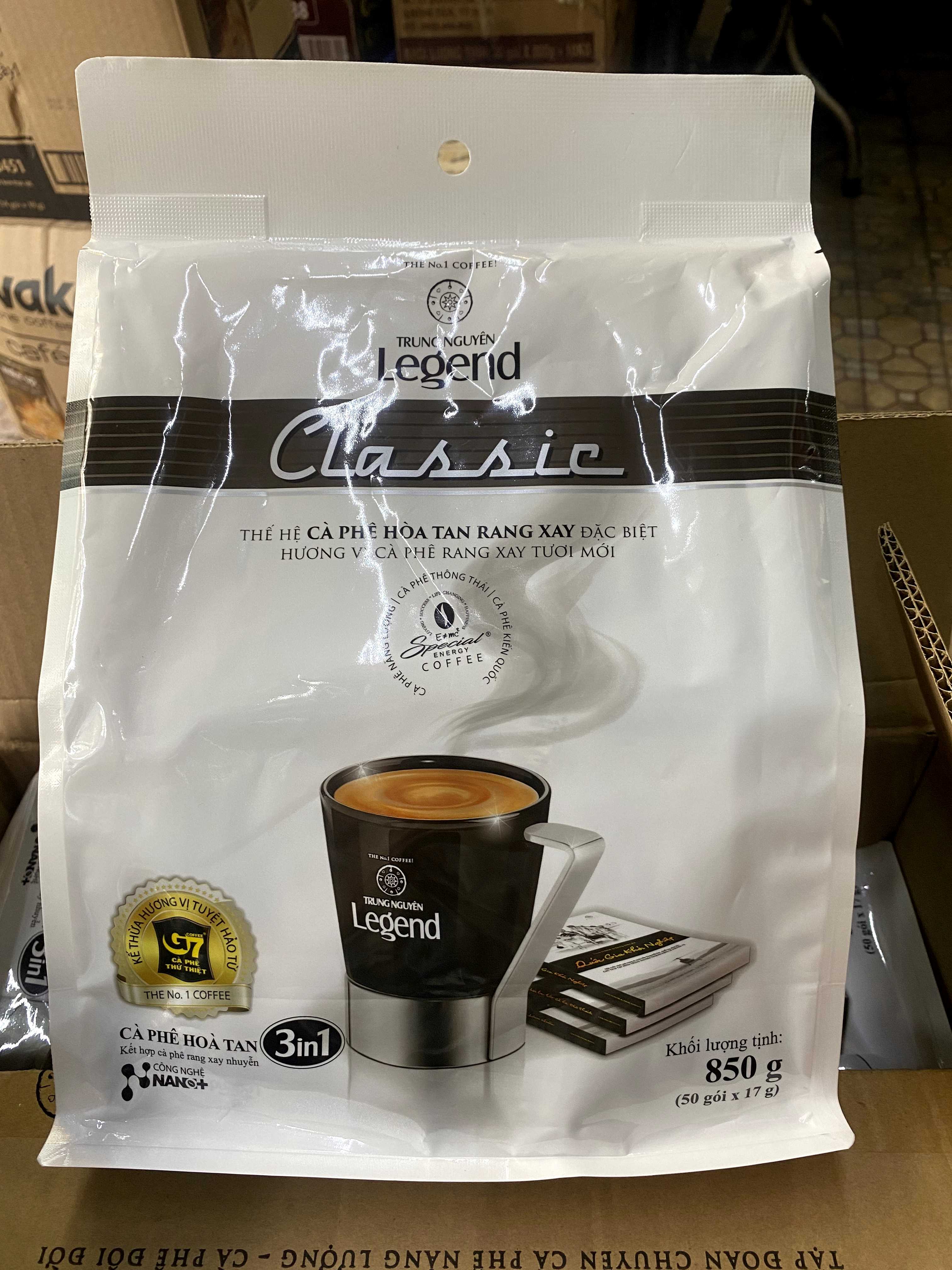 Cà phê hòa tan legend classic trung nguyên 850g
