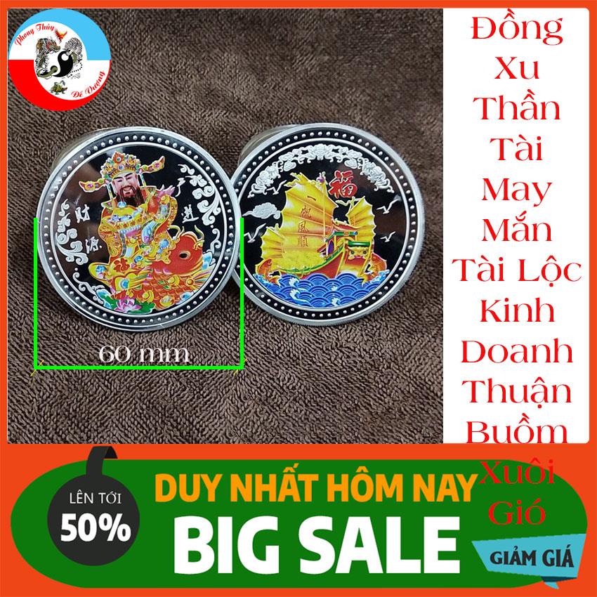 Đồng Xu Thần Tài Mạ Bạc – Kinh Doanh Phát Tài – Tiền Vào Như Nước – Thuận Buồm Xuôi Gió - Vật Phẩm Chiêu Tài Nạp Phúc - Thăng Quan Tiến Chức - Đắc Tài Đắc Lộc – Thần Tài – Ngũ Lộ Thần Tài Phù – Phong Thủy Đế Vượng