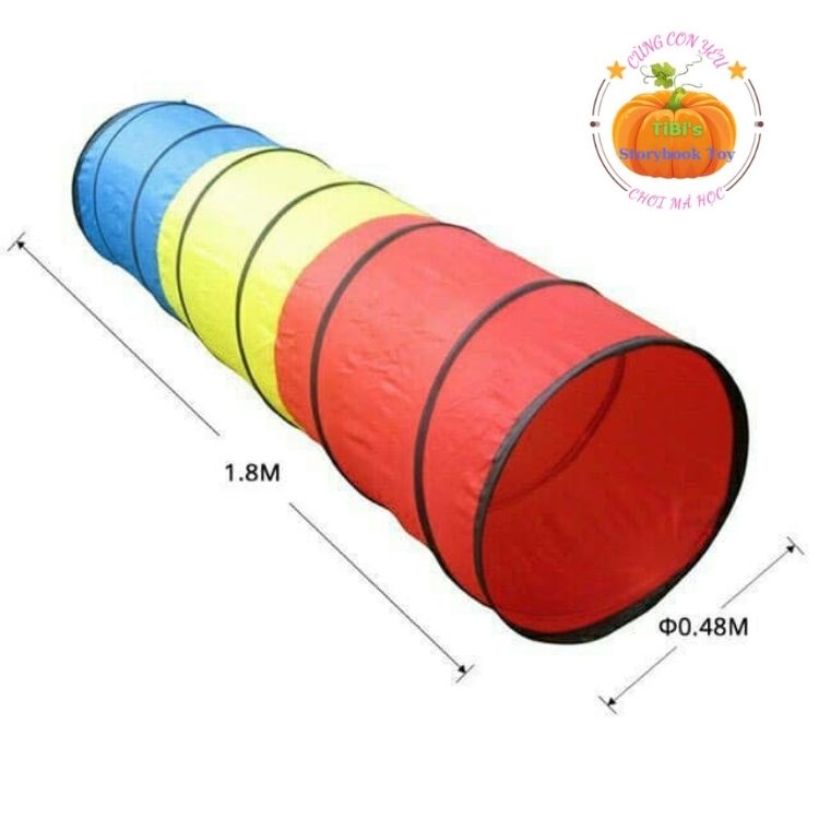 Ống Chui Vận Động 2 Chiều Cho Bé, Đồ Chơi Lều Ống - Ống Chui Đơn Đường Hầm 2 Chiều, 3 Màu - Shop Giao Ngẫu Nhiên